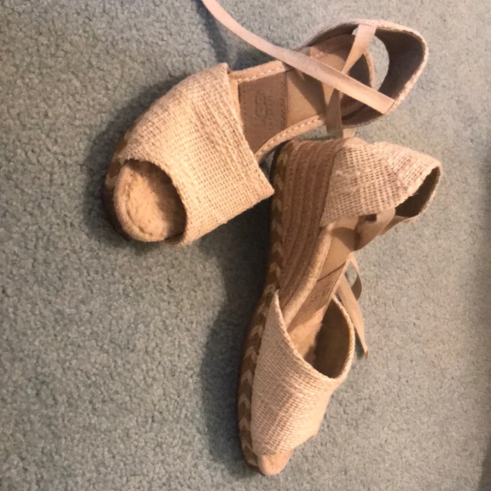 Ugg  sandals, off wh , sz 8, excellent condition